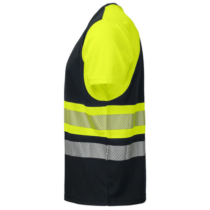 Yellow-Black - Lifestyle - Projob Mens 6020 Reflective T-Shirt