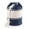 French Navy-Off White - Front - Quadra Canvas Duffel Bags - 30 Litres