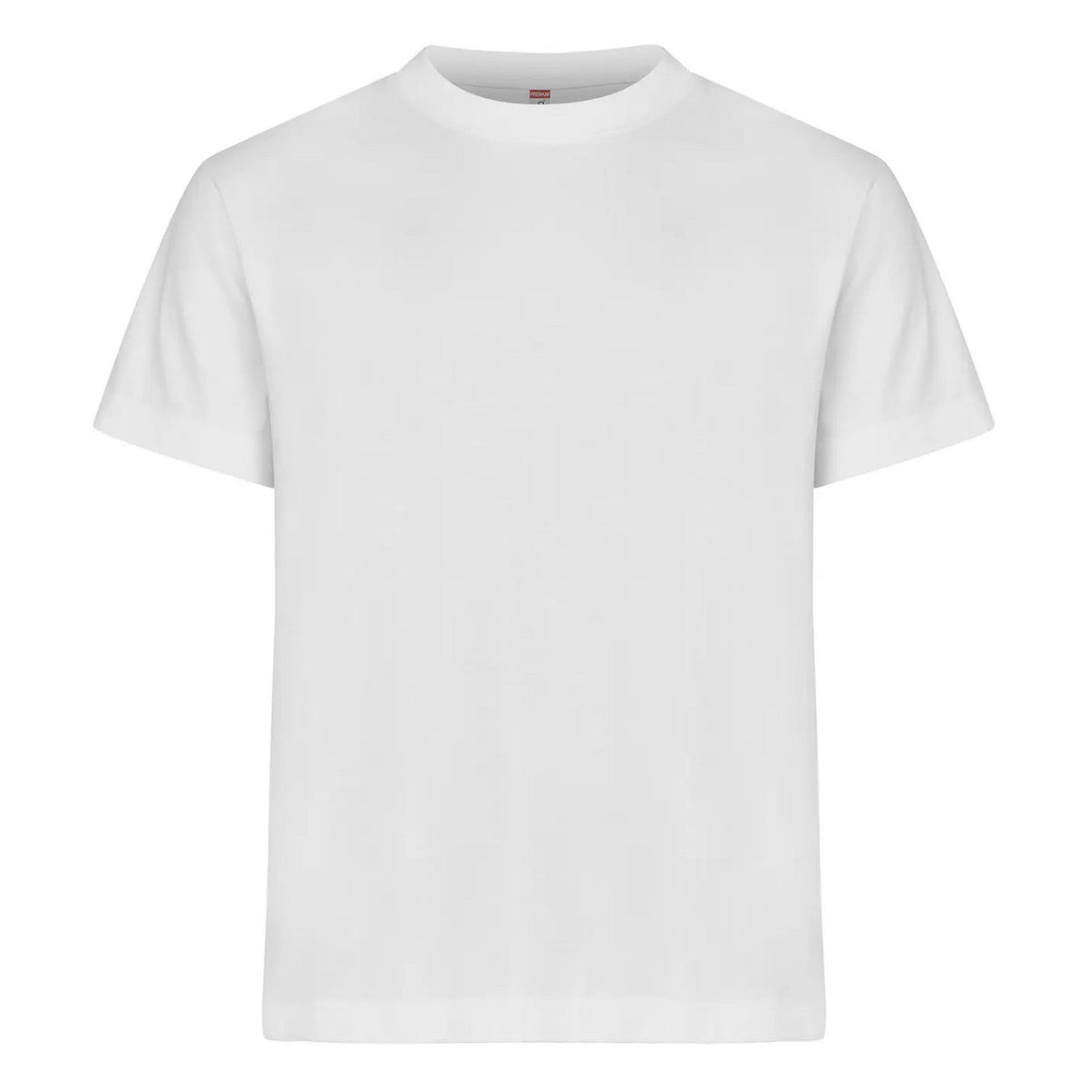 White - Front - Clique Mens Ringspun Cotton Oversized T-Shirt