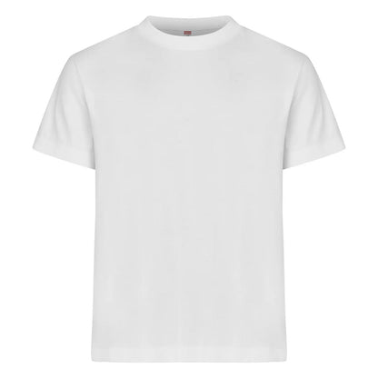 White - Front - Clique Mens Ringspun Cotton Oversized T-Shirt