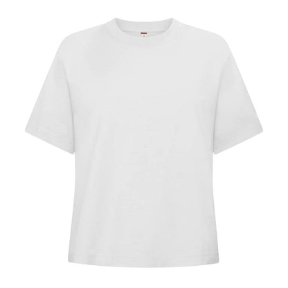 White - Front - Clique Womens-Ladies Ringspun Cotton Oversized T-Shirt