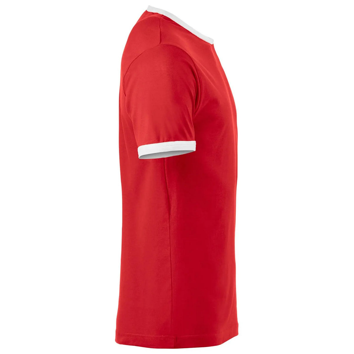 Red-White - Side - Clique Unisex Adult Nome Ringer T-Shirt