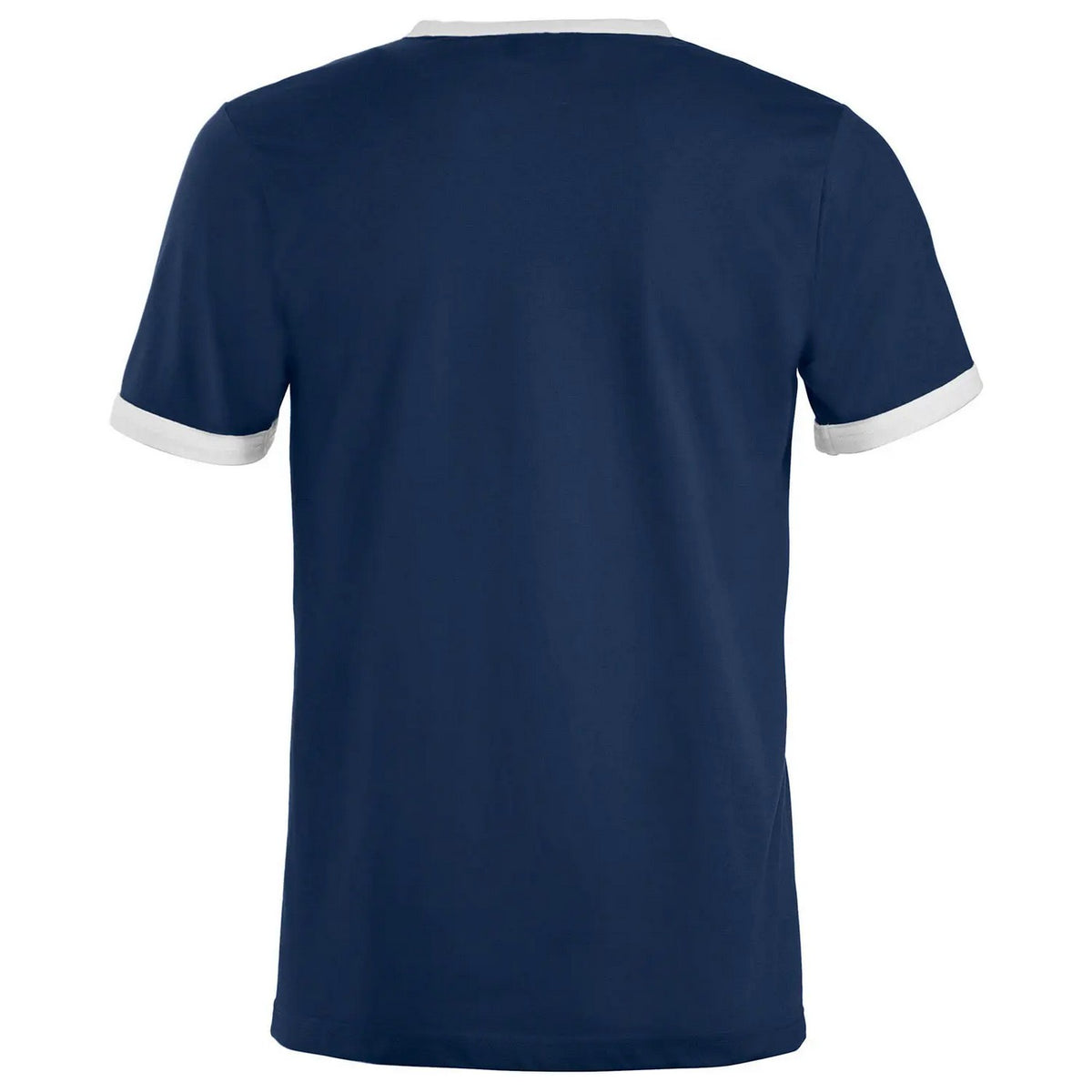 Navy-White - Back - Clique Unisex Adult Nome Ringer T-Shirt