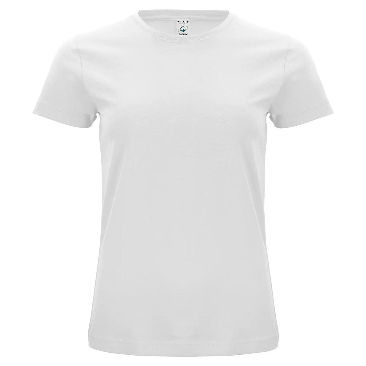 White - Front - Clique Womens-Ladies Classic Organic Cotton T-Shirt