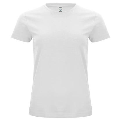 White - Front - Clique Womens-Ladies Classic Organic Cotton T-Shirt