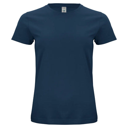 Dark Navy - Front - Clique Womens-Ladies Classic Organic Cotton T-Shirt