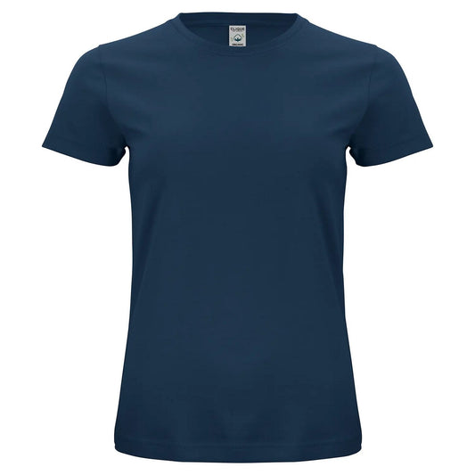 Dark Navy - Front - Clique Womens-Ladies Classic Organic Cotton T-Shirt