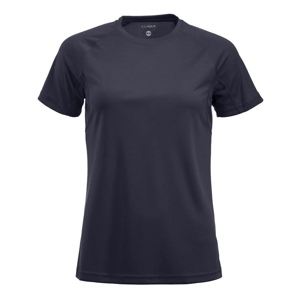 Dark Navy - Front - Clique Womens-Ladies Premium Active T-Shirt