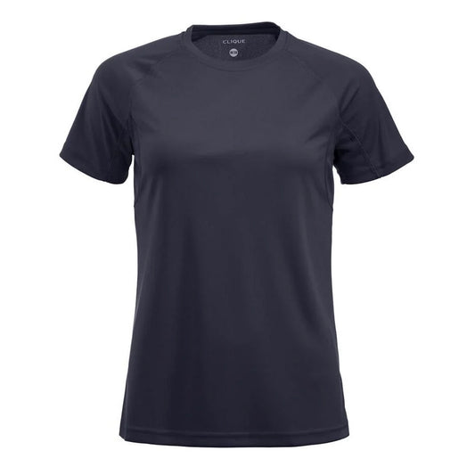 Dark Navy - Front - Clique Womens-Ladies Premium Active T-Shirt