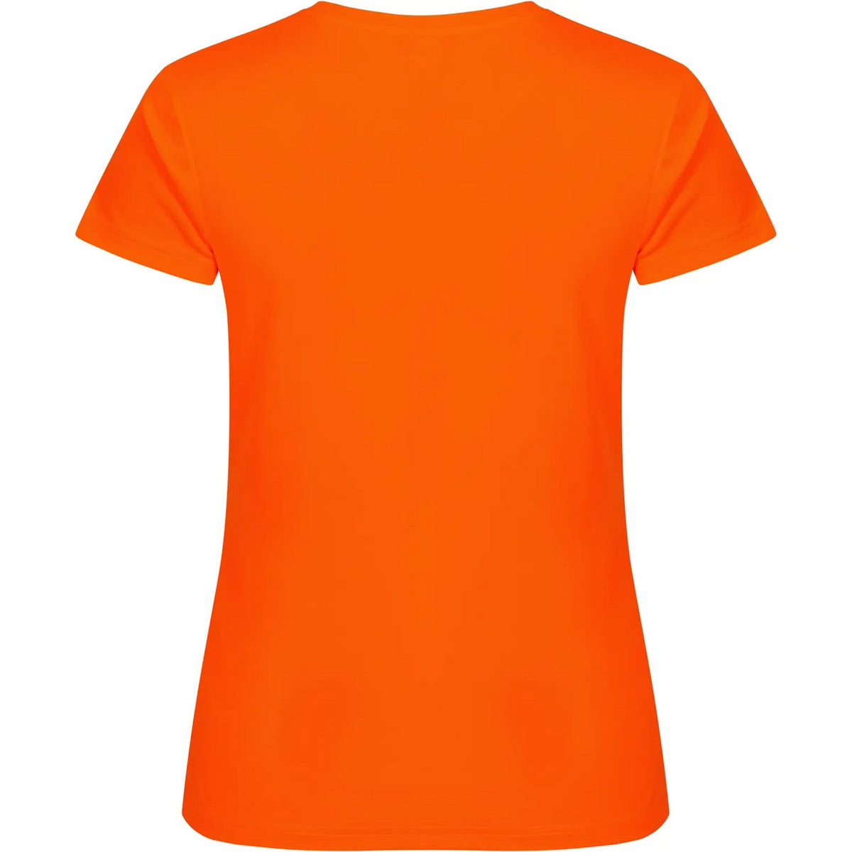 Visibility Orange - Back - Clique Womens-Ladies Basic Active Interlock T-Shirt
