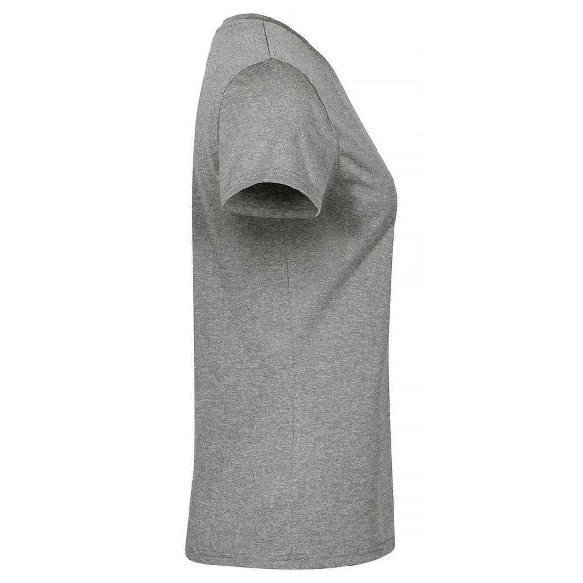 Grey Melange - Side - Clique Womens-Ladies Basic Active Interlock T-Shirt