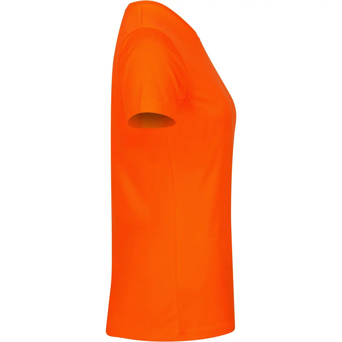 Visibility Orange - Side - Clique Womens-Ladies Basic Active Interlock T-Shirt