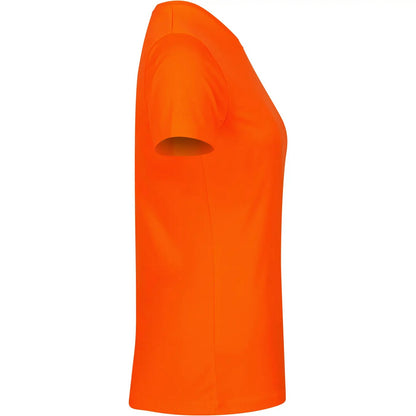 Visibility Orange - Side - Clique Womens-Ladies Basic Active Interlock T-Shirt