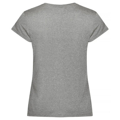 Grey Melange - Back - Clique Womens-Ladies Basic Active Interlock T-Shirt