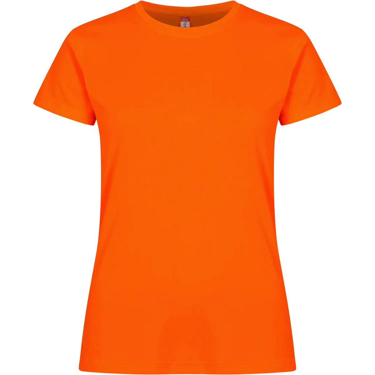 Visibility Orange - Front - Clique Womens-Ladies Basic Active Interlock T-Shirt