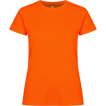 Visibility Orange - Front - Clique Womens-Ladies Basic Active Interlock T-Shirt