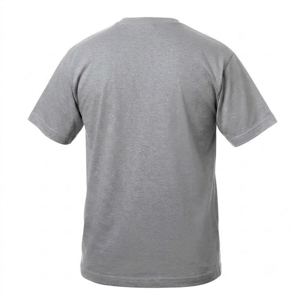 Grey Melange - Back - Clique Childrens-Kids Basic T-Shirt
