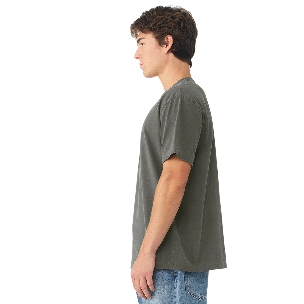 Washed Charcoal - Side - Bella + Canvas Unisex Adult Heavyweight T-Shirt