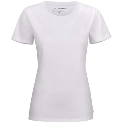 White - Front - Cutter & Buck Womens-Ladies Manzanita Round Neck Fitted T-Shirt