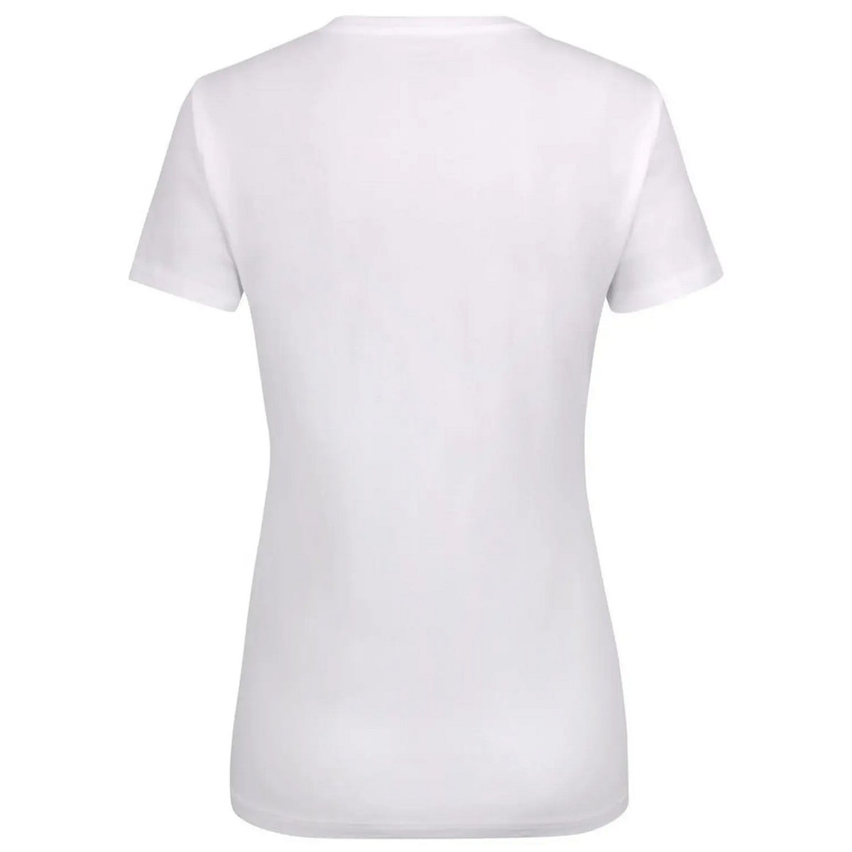 White - Back - Cutter & Buck Womens-Ladies Manzanita Round Neck Fitted T-Shirt