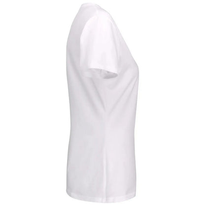 White - Side - Cutter & Buck Womens-Ladies Manzanita Round Neck Fitted T-Shirt