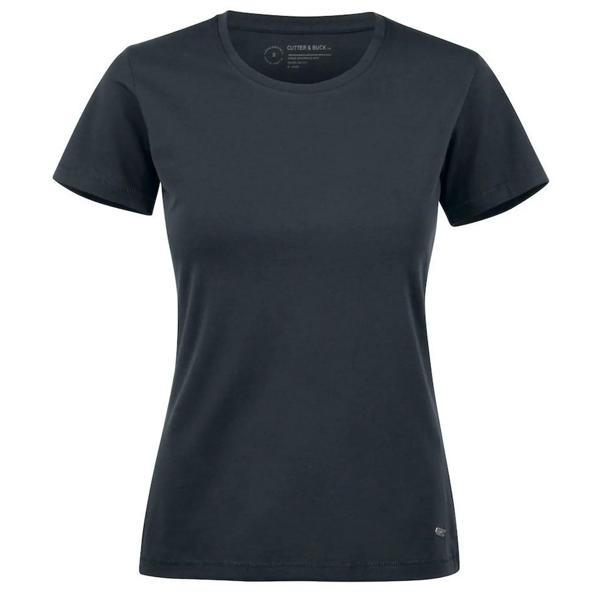 Black - Front - Cutter & Buck Womens-Ladies Manzanita Round Neck Fitted T-Shirt