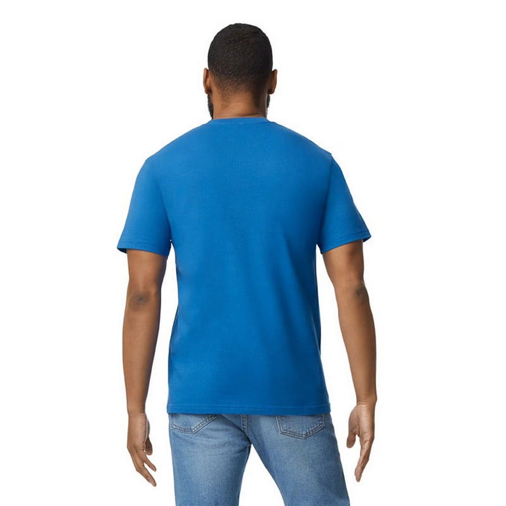 Royal Blue - Back - Gildan Mens Softstyle Enzyme Washed Midweight T-Shirt