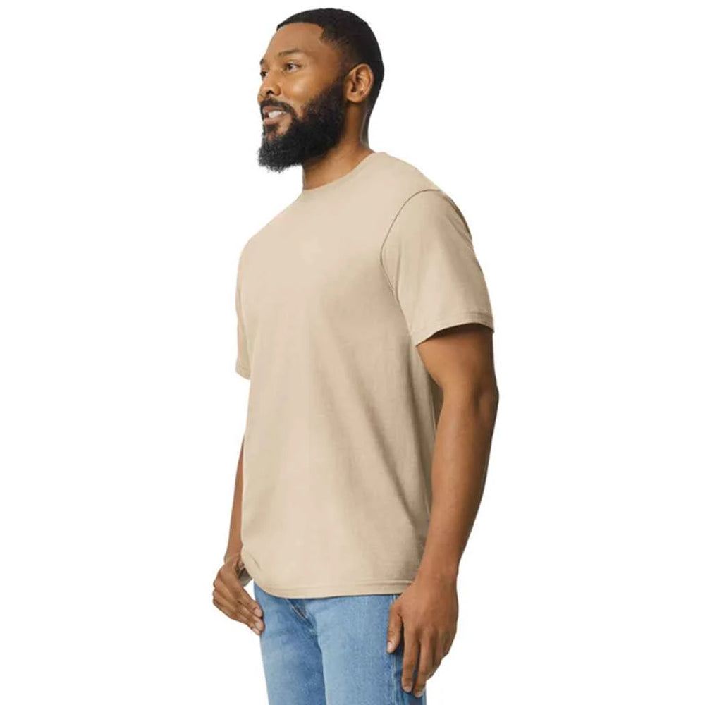 Sand - Lifestyle - Gildan Mens Softstyle Enzyme Washed Midweight T-Shirt