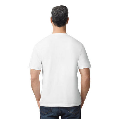White - Back - Gildan Mens Softstyle Enzyme Washed Midweight T-Shirt