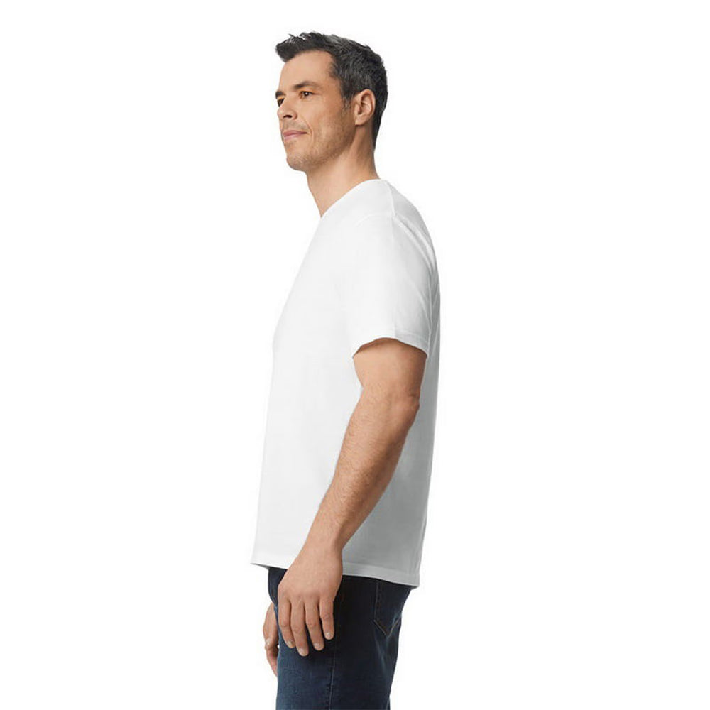 White - Lifestyle - Gildan Mens Softstyle Enzyme Washed Midweight T-Shirt