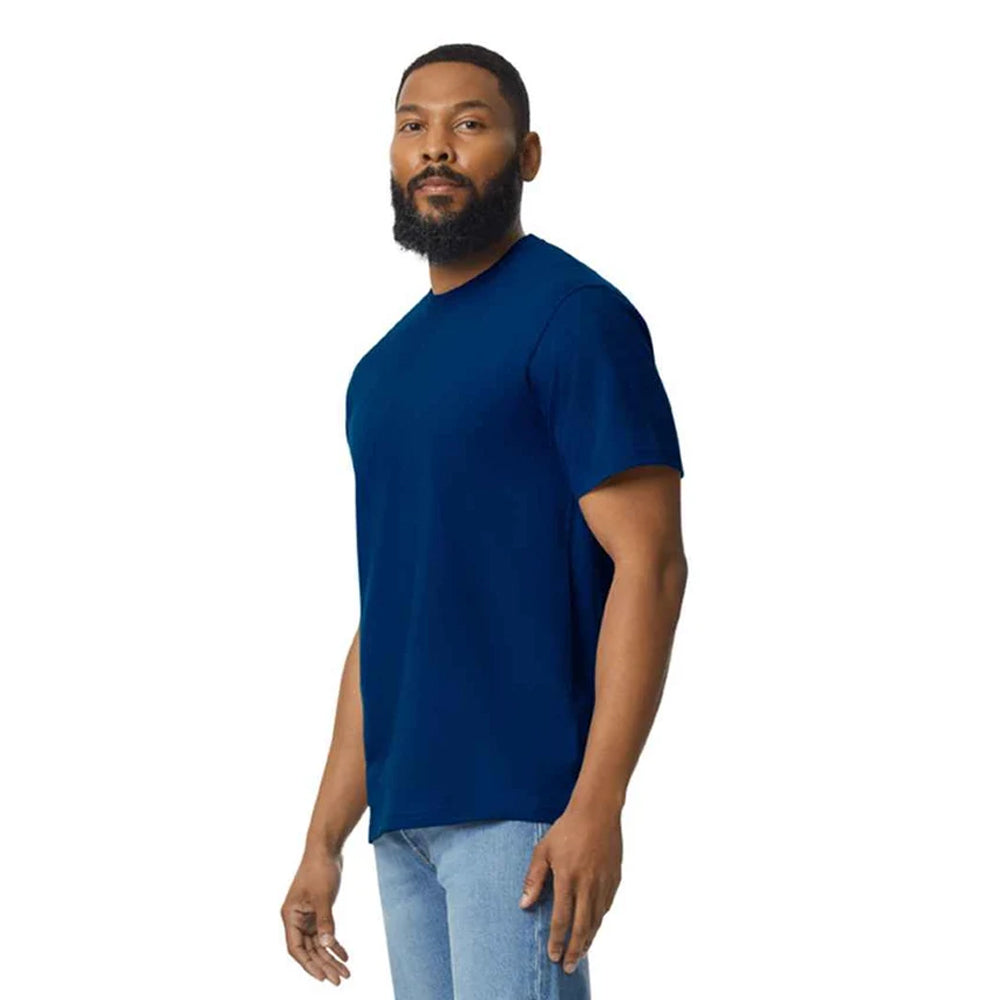 Navy Blue - Lifestyle - Gildan Mens Softstyle Enzyme Washed Midweight T-Shirt