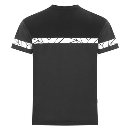 Grey-Black - Back - Projob Mens Progression 7001 T-Shirt