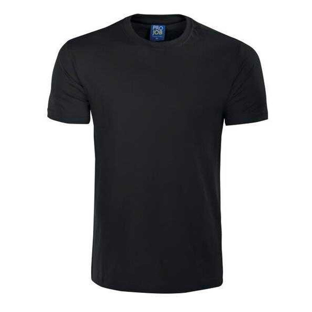 Black - Front - Projob Mens 2016 T-Shirt