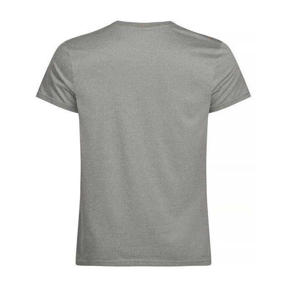Grey Melange - Back - Clique Mens Basic Active T-Shirt
