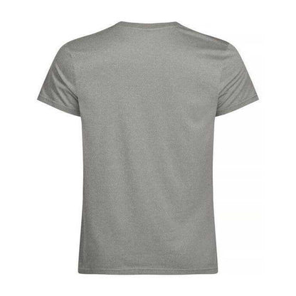 Grey Melange - Back - Clique Mens Basic Active T-Shirt