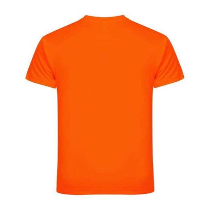 Visibility Orange - Back - Clique Mens Basic Active T-Shirt
