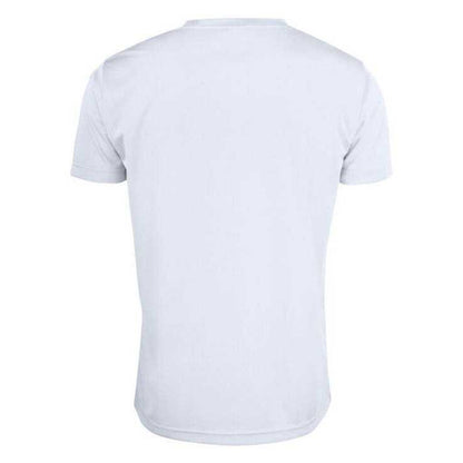 White - Back - Clique Mens Basic Active T-Shirt