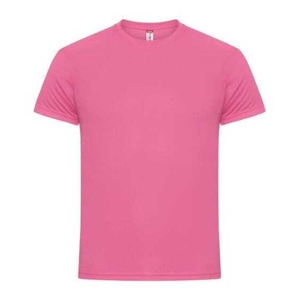 Active Pink - Front - Clique Mens Basic Active T-Shirt