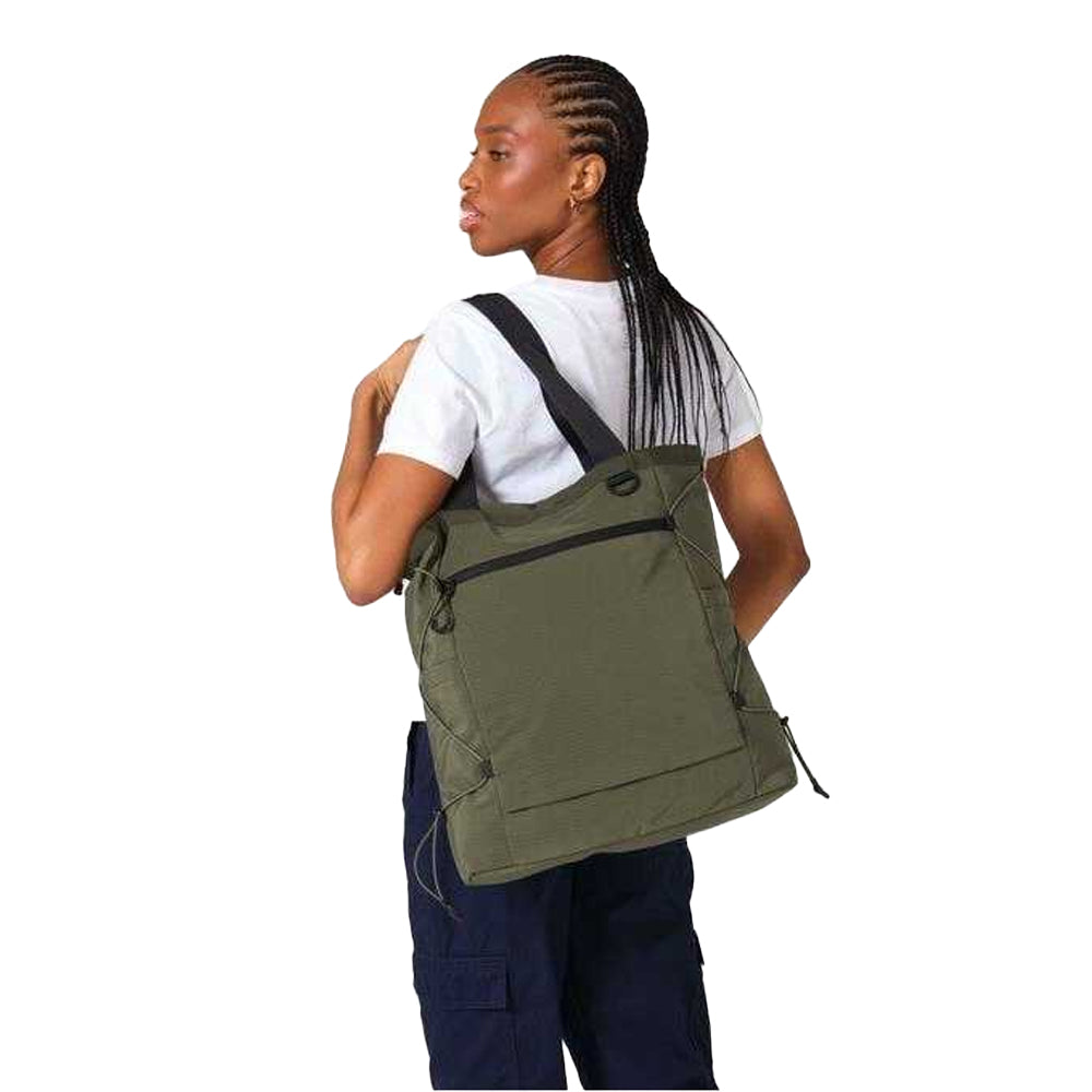 Olive Green - Side - Quadra UrbanShift Tote Bag