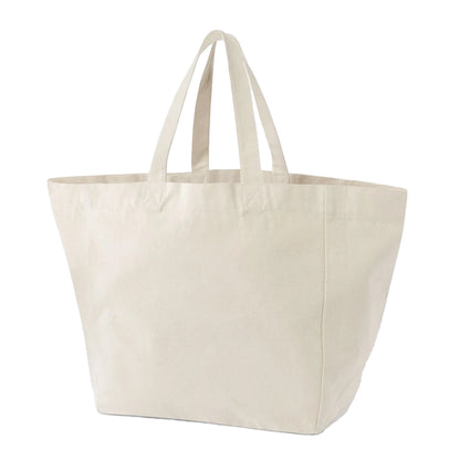 Natural - Back - Westford Mill Striped Oversized Tote Bag