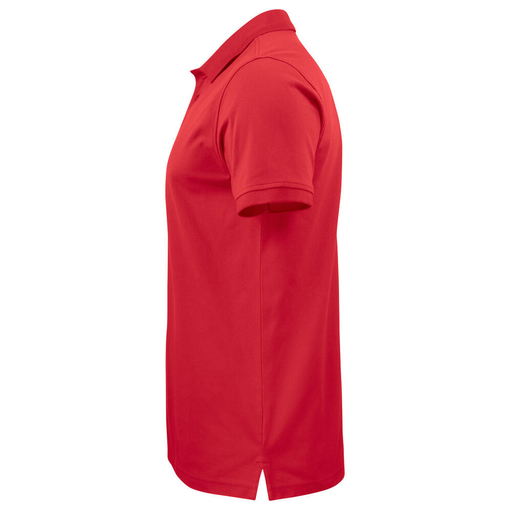 Red - Side - Projob Mens Prio 2021 Pique Polo Shirt