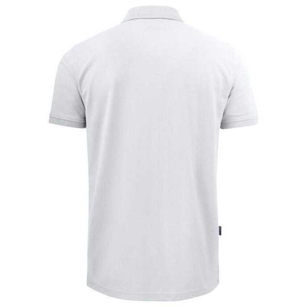 White - Back - Projob Mens Prio 2021 Pique Polo Shirt