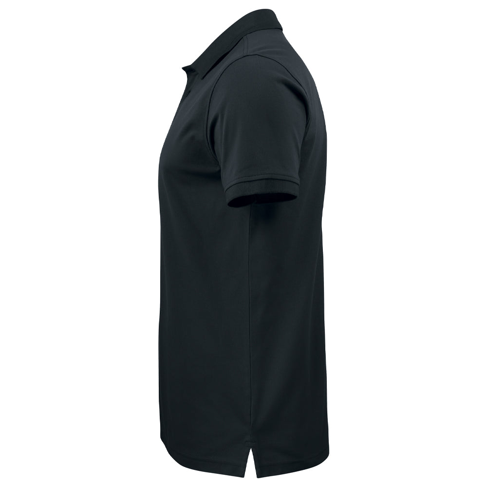 Black - Side - Projob Mens Prio 2021 Pique Polo Shirt
