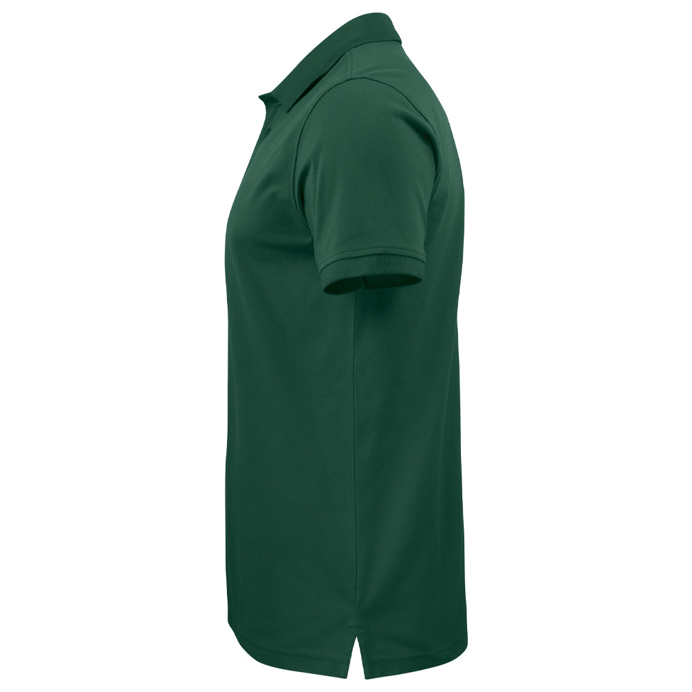 Forest Green - Side - Projob Mens Prio 2021 Pique Polo Shirt