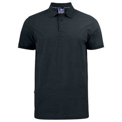 Black - Front - Projob Mens Prio 2021 Pique Polo Shirt