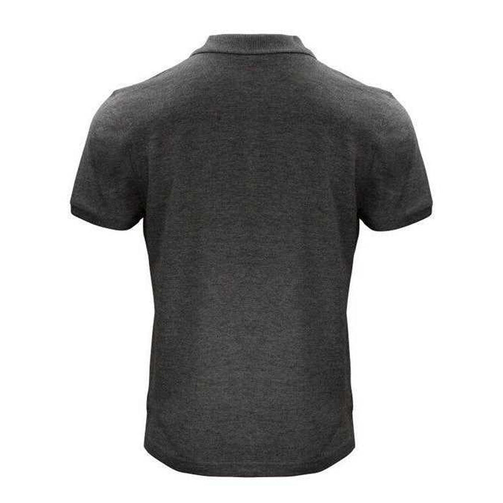 Anthracite Melange - Back - Clique Mens Classic Organic Cotton Polo Shirt