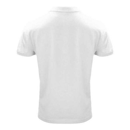 White - Back - Clique Mens Classic Organic Cotton Polo Shirt