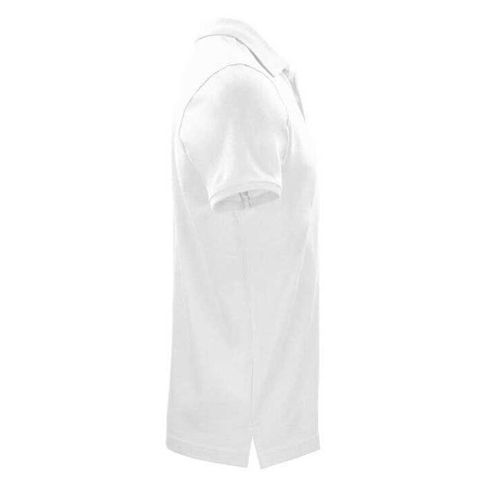 White - Lifestyle - Clique Mens Classic Organic Cotton Polo Shirt