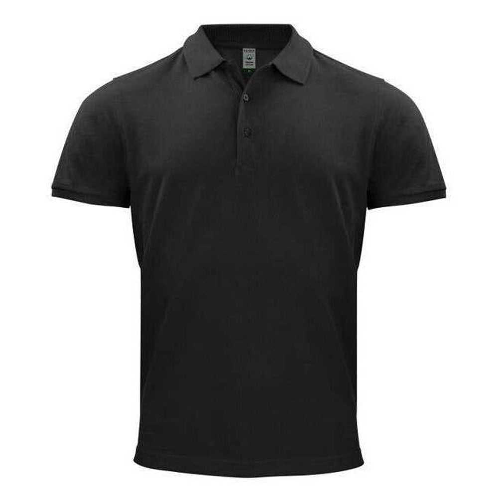 Black - Front - Clique Mens Classic Organic Cotton Polo Shirt