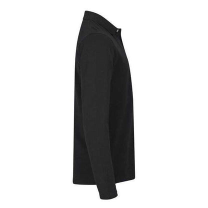 Black - Lifestyle - Clique Mens Premium Stretch Long-Sleeved Polo Shirt